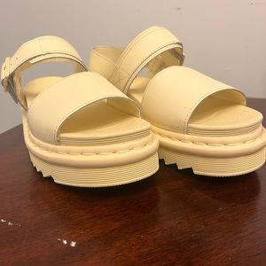 Dr. Martens platform leather strap sandals size 8